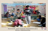 "INVITEMOS A LEER" Asociación Civil Lectores Voluntarios para Niños y Adolescentes.
