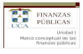 FINANZAS PÚBLICAS Unidad I Marco conceptual de las finanzas públicas.
