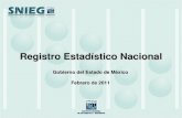 Gobierno del Estado de México Febrero de 2011 Registro Estadístico Nacional.