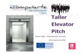 Taller Elevator Pitch. María Calvo