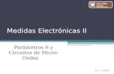 Medidas Electrónicas II Parámetros S y Circuitos de Micro-Ondas UTN FRBA Medidas Electrónicas II Rev.4 – 17/04/2012.