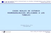 Casos reales de estudio hidrogeológicos aplicados a los túneles. Giovanni Ricci M.Sc., hidrogeólogo Experiencia internacional en estudios hidrogeológicos.