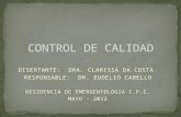 DISERTANTE: DRA. CLARISSA DA COSTA RESPONSABLE: DR. EUDELIO CABELLO RESIDENCIA DE EMERGENTOLOGIA I.P.S. MAYO - 2012.