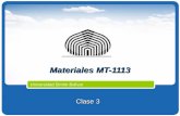 Materiales MT-1113 Universidad Simón Bolívar Clase 3.