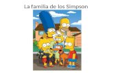 La familia de los Simpson. El árbol familiar de los Simpson.
