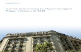 Informe de la Vivienda en Alquiler en España Primer trimestre, 2012