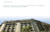 Índice fotocasa - La vivienda en alquiler en España (1er trimestre 2011)