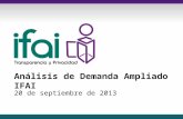 Análisis de Demanda Ampliado IFAI 20 de septiembre de 2013.