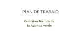 PLAN DE TRABAJO Comisión Técnica de la Agenda Verde.