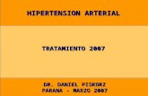 HIPERTENSION ARTERIAL TRATAMIENTO 2007 DR. DANIEL PISKORZ PARANA - MARZO 2007.