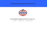 Actualidad Industrial de Santa Fe Año N° 5 - Informe Nº 21 - Febrero de 2013 Federación Industrial de Santa Fe.
