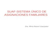 SUAF-SISTEMA ÚNICO DE ASIGNACIONES FAMILIARES Dra. Mirta Noemí Userpater.