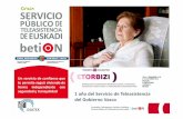 (I) Encuentro Etorbizi. betiON 1 año del Servicio Público de Teleasistencia del Gobierno Vasco