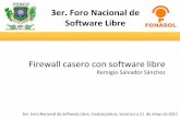 Firewall casero con software libre