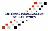 INTERNACIONALIZACION DE LAS PYMES. Elaboración: Departamento de Planeamiento y Estudios Económicos.