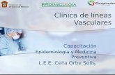 Clínica de líneas Vasculares Capacitación Epidemiología y Medicina Preventiva L.E.E: Celia Orbe Solís.