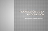 Reinaldo Cardona Rendón. Plan estratégico Plan agregado de producción Plan Maestro de producción Programación de compras y producción Ejecución y control.