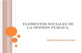 Elementos sociales de la opinión pública