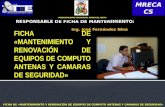 RESPONSABLE DE FICHA DE MANTENIMIENTO: Ing. José Fernández Nina MRECAC S MUNICIPALIDAD PROVINCIAL MARISCAL NIETO.