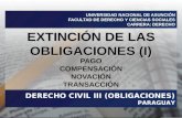 Extinción de las obligaciones (I)