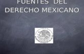 Presentacion fuentes del derecho Mexicano