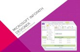 MICROSOFT INFOPATH DESIGNER MARI BELÉN BARRAGÁN. Microsoft InfoPath es una aplicación usada para desarrollar formularios de entrada de datos basados en.