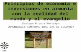 El manejo de los recursos económicos en armonía con el evangelio