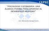 Psicologia y economia: una alianza posible para aportar al desarrollo humano