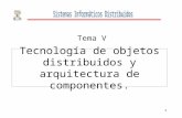 1 Tecnología de objetos distribuidos y arquitectura de componentes. Tema V.