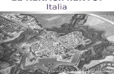 EL RENACIMIENTO: Italia Apuntes sobre Urbanismo. Antecedentes El Renacimiento en Italia (S. XV a XVIII) se propagó lentamente por toda Europa. 75 años.
