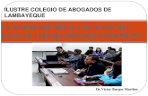 Dr.Víctor Burgos Mariños La teoría del delito y la teoría del caso en la litigación penal del NCPP ILUSTRE COLEGIO DE ABOGADOS DE LAMBAYEQUE.