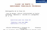CLASE 10 PARTE 1: DERIVADAS PARCIALES PRIMERAS Cálculo Diferencial e Integral II. Eleonora Catsigeras. IMERL. Fac. de Ingeniería. UdelaR. J. Herrera y.