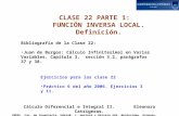 CLASE 22 PARTE 1: FUNCIÓN INVERSA LOCAL. Definición. Cálculo Diferencial e Integral II. Eleonora Catsigeras. IMERL. Fac. de Ingeniería. UdelaR. J. Herrera.