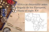 Desarrollo africano antes de la llegada europeos