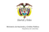 Ministerio de Hacienda y Crédito Público República de Colombia.