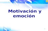 1 Motivación y emoción. 2 La motivación es un estado interno que nos anima a actuar, nos dirige en determinadas direcciones y nos mantiene en algunas.