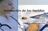 Valoración de las heridas Juan Restrepo Profesor U de A PhD, especialista en gerencia.