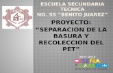 PROYECTO: SEPARACION DE LA BASURA Y RECOLECCION DEL PET.