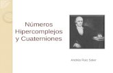 Andrés Ruiz Soler Números Hipercomplejos y Cuaterniones.