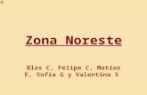 Zona Noreste Blas C, Felipe C, Matías E, Sofia G y Valentina S.