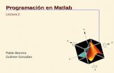 Pablo Barrera Guilmer González Programación en Matlab Lectura 2.
