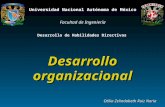 Universidad Nacional Autónoma de México Desarrollo organizacional Facultad de Ingeniería Desarrollo de Habilidades Directivas Otilia Zelindabeth Ruiz Noria.