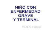 NIÑO CON ENFERMEDAD GRAVE Y TERMINAL Prof. Adj. Ps. B. Capezzuto.