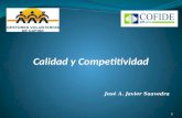 Calidad y Competitividad José A. Javier Saavedra 1.