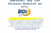 Nakasaki hoy con Alvarez- Rodrich en ATV+ Cesar Nakasaki, abogado del ex presidente Alberto Fujimori, será el invitado especial de Augusto Álvarez-Rodrich,
