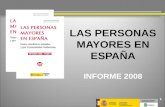 1 LAS PERSONAS MAYORES EN ESPAÑA INFORME 2008. 2 LAS PERSONAS MAYORES EN ESPAÑA - INFORME 2008 Fuente: INE: INEBASE: Encuesta de población activa. Media.