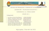 ESCUELA DE PEDAGOGIA Y CIENCIAS DE LA EDUCACION ASIGNATURA : TECNOLOGIA EDUCATIVA II CATEDRATICA: LIC. MARCO GARAY GRUPO: Nº 1 Integrante Emilian Acosta.