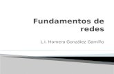 L.I. Homero González Gamiño. I. Introducción a las redes de comunicaciones. II. Funcionalidad de la capa de aplicación. III. Capa de Transporte del modelo.