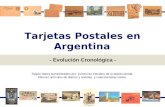 Tarjetas Postales en Argentina - Evolución Cronológica - Según datos suministrados por: Centro de estudios de la tarjeta postal, internet, artículos de.