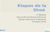 2° Módulo Desarrollo Profesional Docente Equipo Educación y Memoria Tucumán 2012.